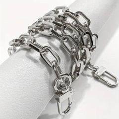 Metal Purse Chain Strap 9mm Thick O Ring Crossbody Bag Chain Replacement