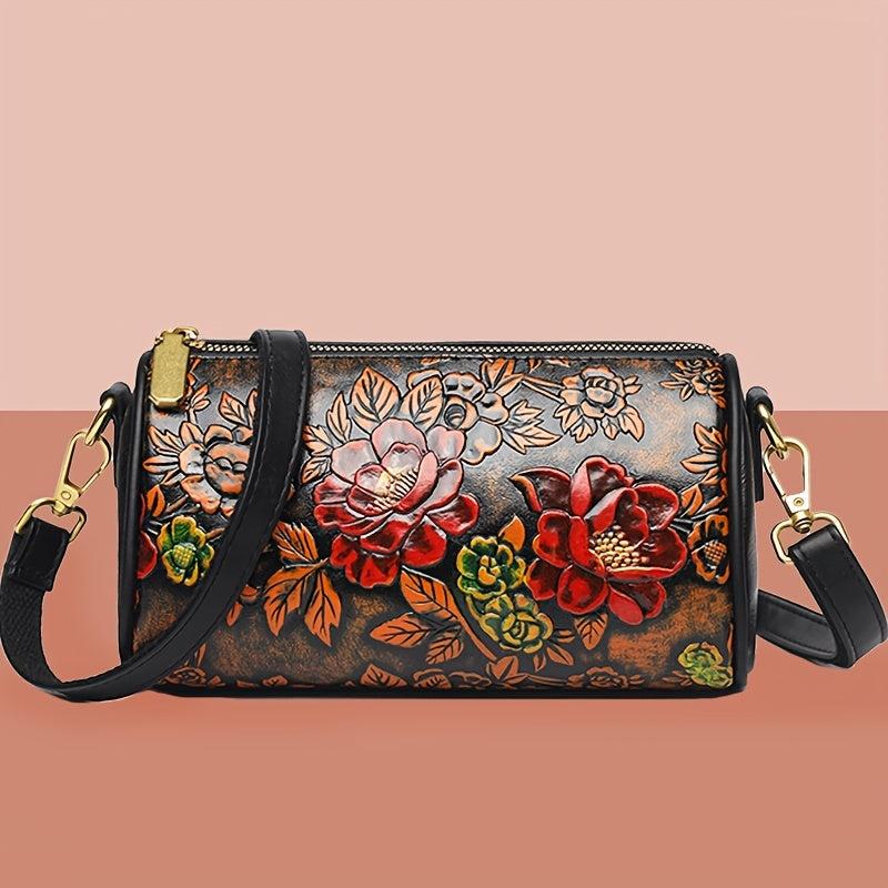 MINI Women's Floral Crossbody Bag Boston Style for Daily Commute & Travel