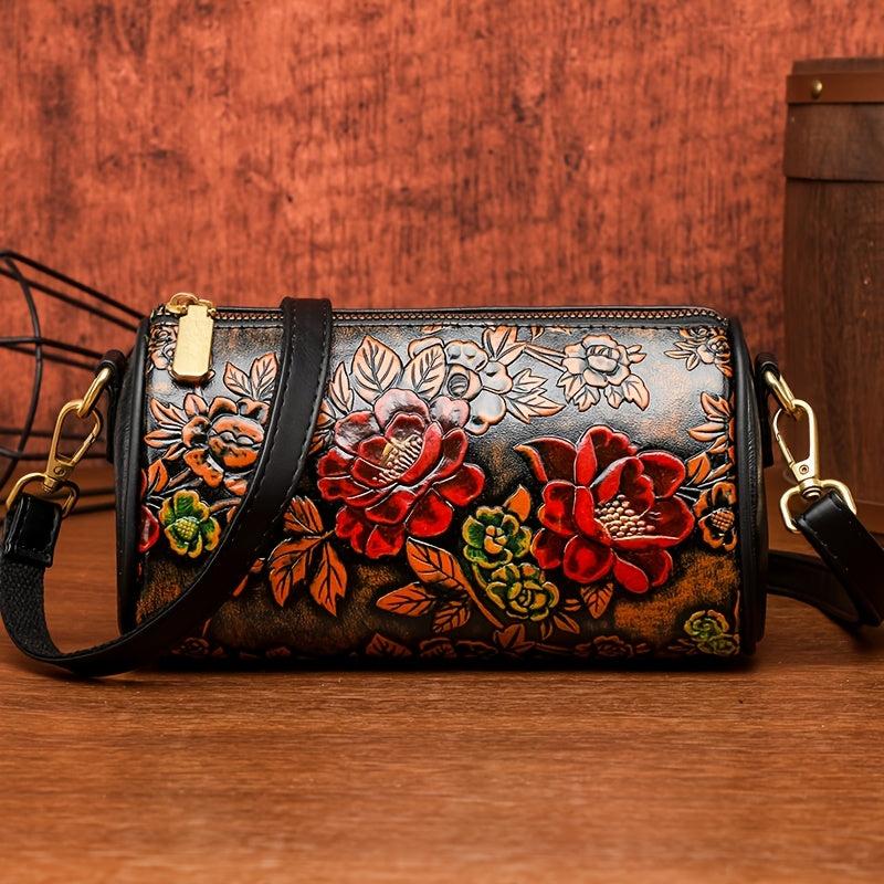 MINI Women's Floral Crossbody Bag Boston Style for Daily Commute & Travel