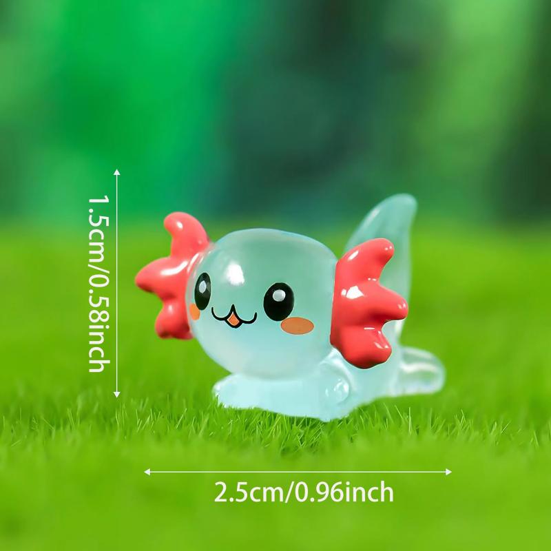 5pcs Luminous Dragon Resin Decoration for Room Pet House Fish Tank