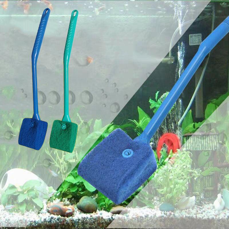 Fish Tank Brush Long Handle Double Sided Cleaning Aquarium Tools