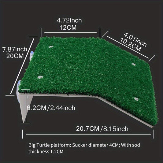 Turtle Basking Platform Suction Cup Climbing Ladder Fish Tank Decoration