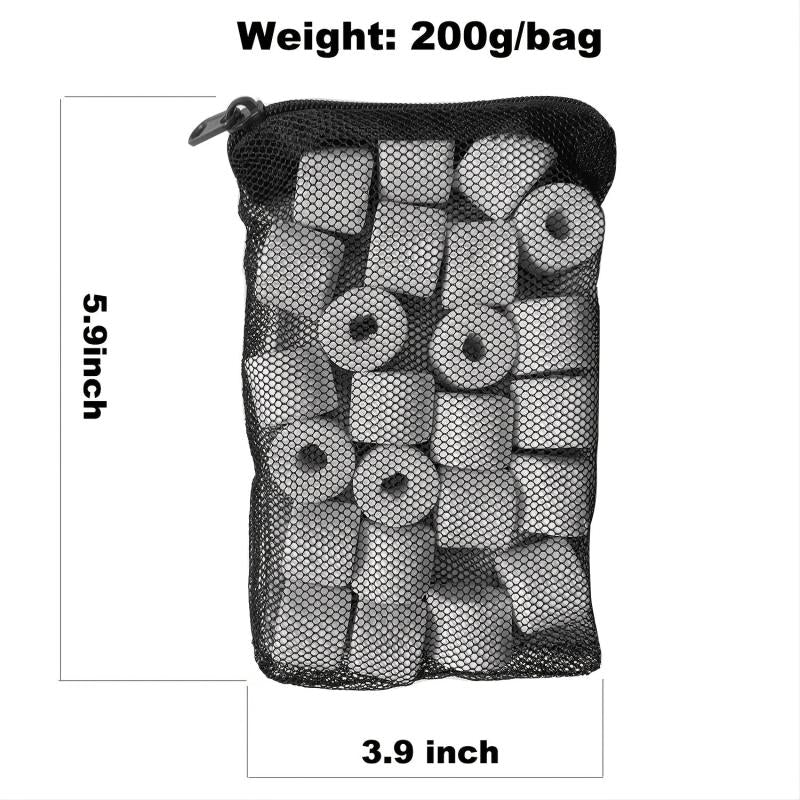 Aquarium Biofiltration Ceramic Rings - Reduce Ammonia & Nitrite