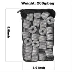 Aquarium Biofiltration Ceramic Rings - Reduce Ammonia & Nitrite