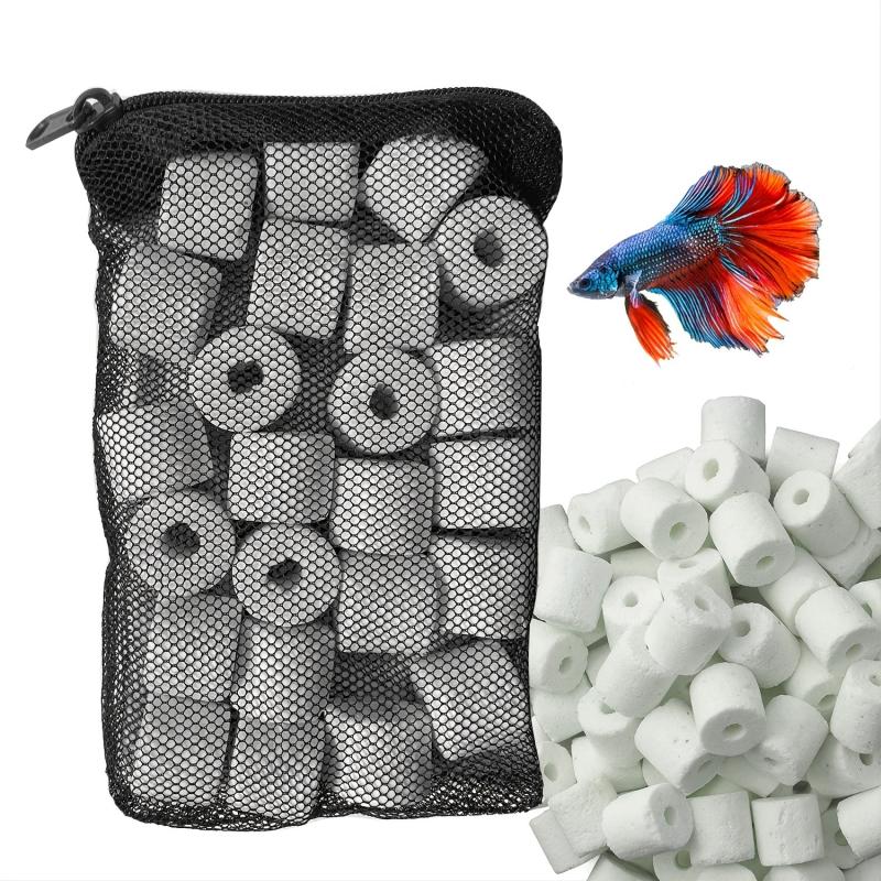 Aquarium Biofiltration Ceramic Rings - Reduce Ammonia & Nitrite