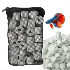 Aquarium Biofiltration Ceramic Rings - Reduce Ammonia & Nitrite