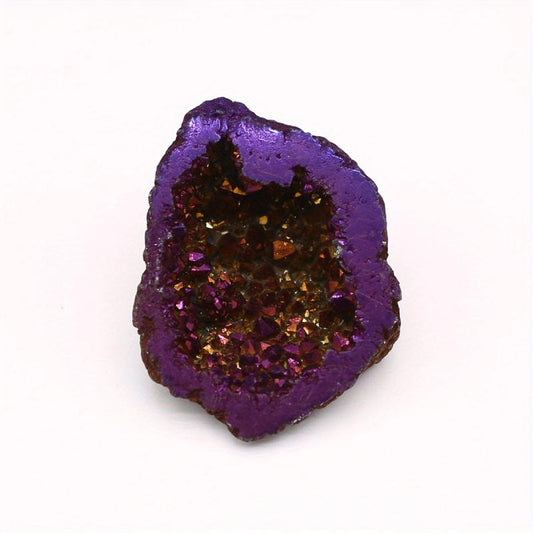 Agate Gemstone Ornaments Natural Stone Electroplated Finish