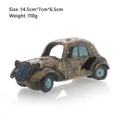 Resin Car Aquarium Decoration Hideouts Stone