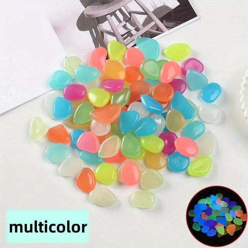 500pcs Glow in the Dark Pebbles for Magical Garden Landscaping