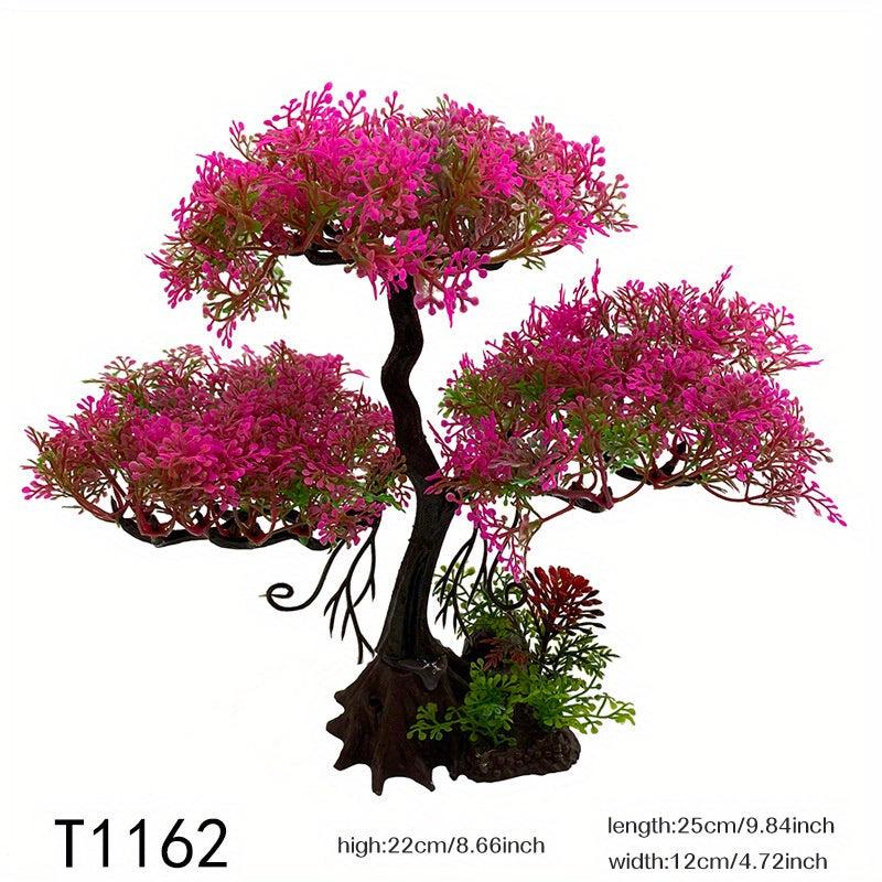 Plastic Simulation Tree Decorations for Aquariums