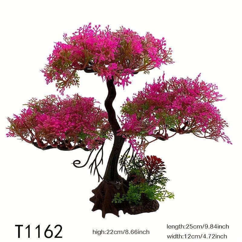 Plastic Simulation Tree Decorations for Aquariums