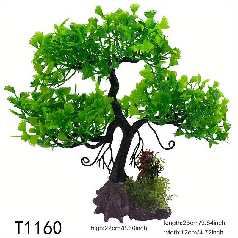 Plastic Simulation Tree Decorations for Aquariums