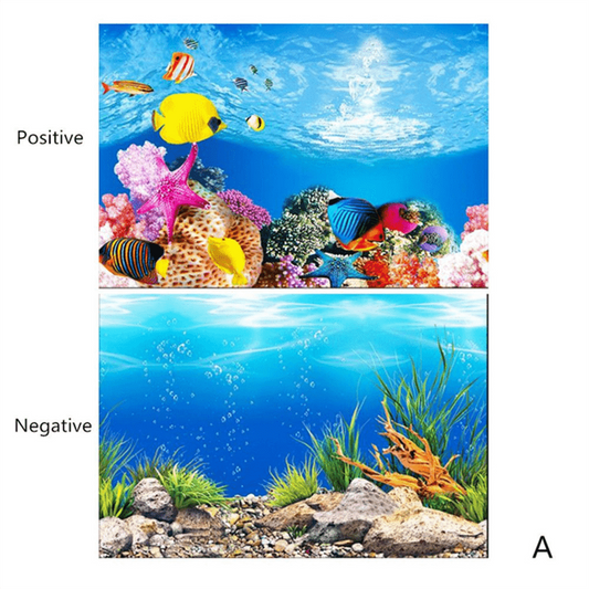 KSY Aquarium Fish Tank Background Decoration Sticker Poster