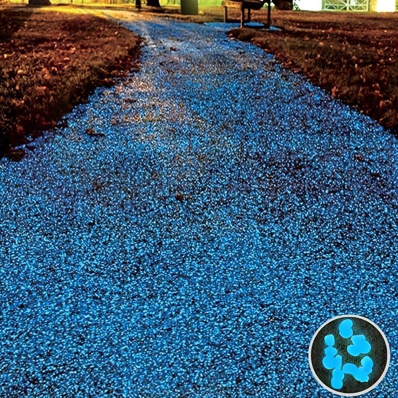 Glowing Stone Rocks Glow In The Dark Pebbles Solar Powered Aquarium