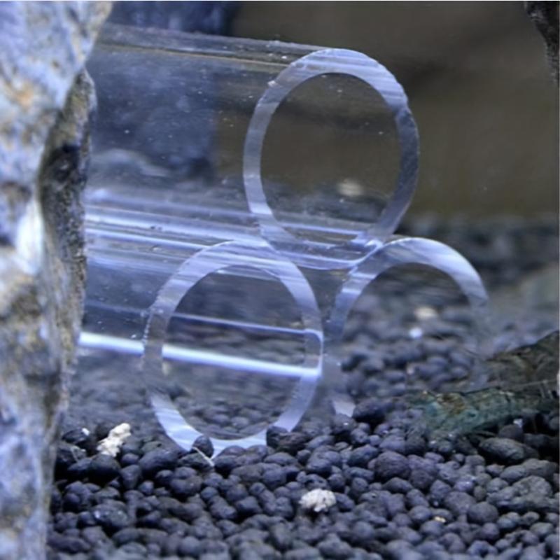 Acrylic Aquarium Shelter for Fish and Shrimp, 3 6 Tube, Perfect Hideout