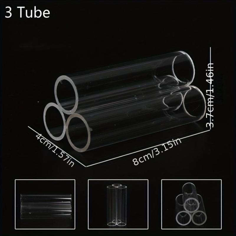Acrylic Aquarium Shelter for Fish and Shrimp, 3 6 Tube, Perfect Hideout