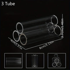 Acrylic Aquarium Shelter for Fish and Shrimp, 3 6 Tube, Perfect Hideout