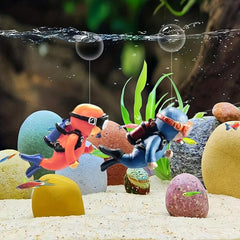 Aquarium Floating Diver Decoration Fish Tank Accessory