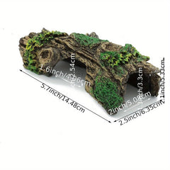 Resin Hollow Tree Trunk Ornament for Fish Tank