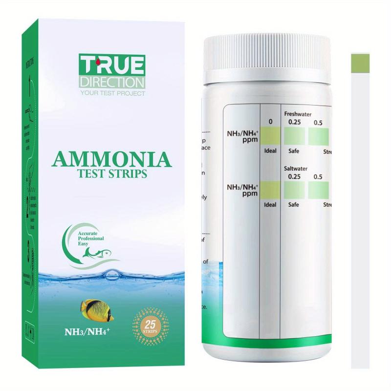 Ammonia Test Strips for Fish Tanks - Monitor NH3 NH4 Levels