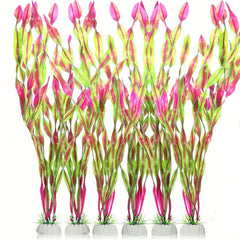 6pcs Artificial Seaweed Water Plants For Aquarium Plastic Fish Tank Plant Decor