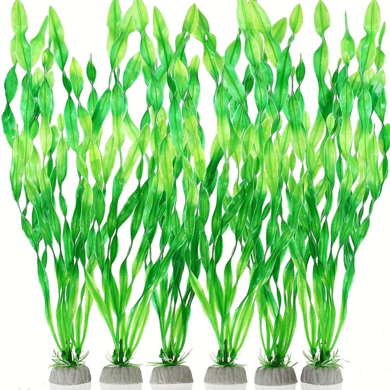 6pcs Artificial Seaweed Water Plants For Aquarium Plastic Fish Tank Plant Decor