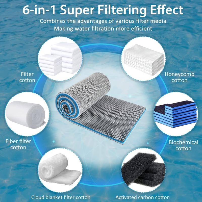 8 Layer Filter Pads For Aquarium Sponge Filter