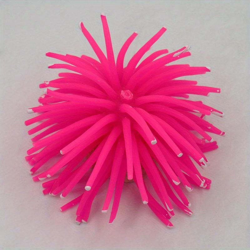 Silicone Aquarium Fish Tank Coral Plant Ornament Decor