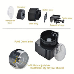 Automatic Aquarium Fish Feeder Programmable Timer Dispenses Food for Tank