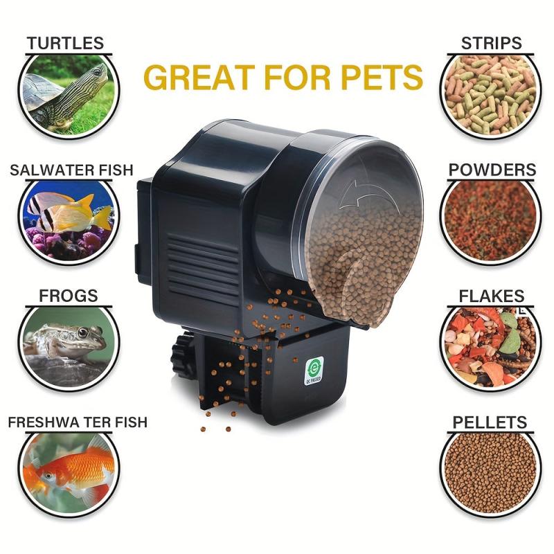 Automatic Aquarium Fish Feeder Programmable Timer Dispenses Food for Tank