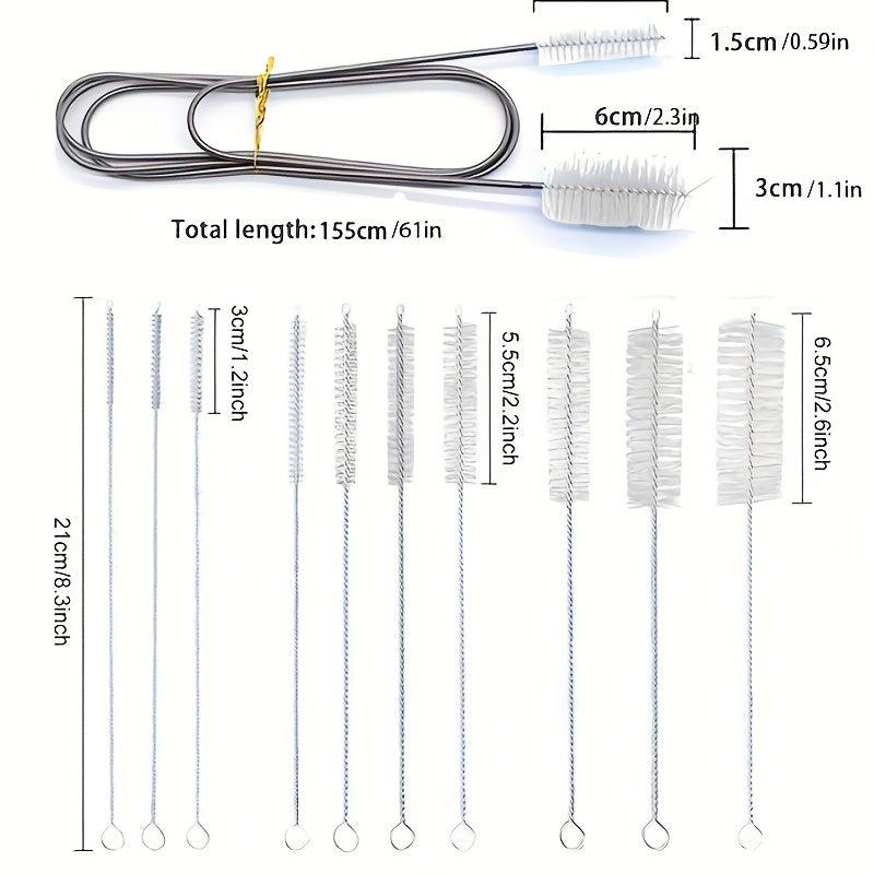 Aquarium Filter Brush Double Ended Bristles Hose Pipe Cleaner