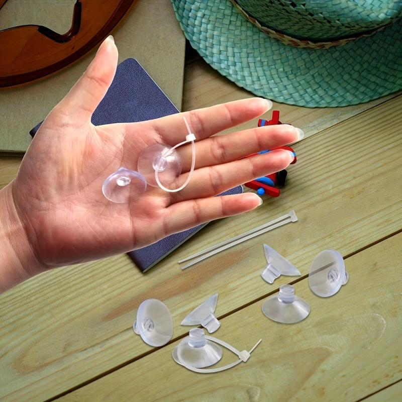 20pcs Aquarium Suction Cups & Hooks with Adjustable Cable Ties