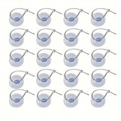 20pcs Aquarium Suction Cups & Hooks with Adjustable Cable Ties