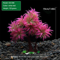 Artificial Aquarium Plants Green Water Ornaments Low Maintenance Aquarium Grass