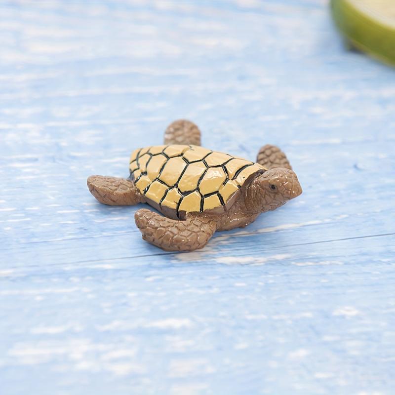 Mini Turtle Ornament for Aquarium, Set of 2