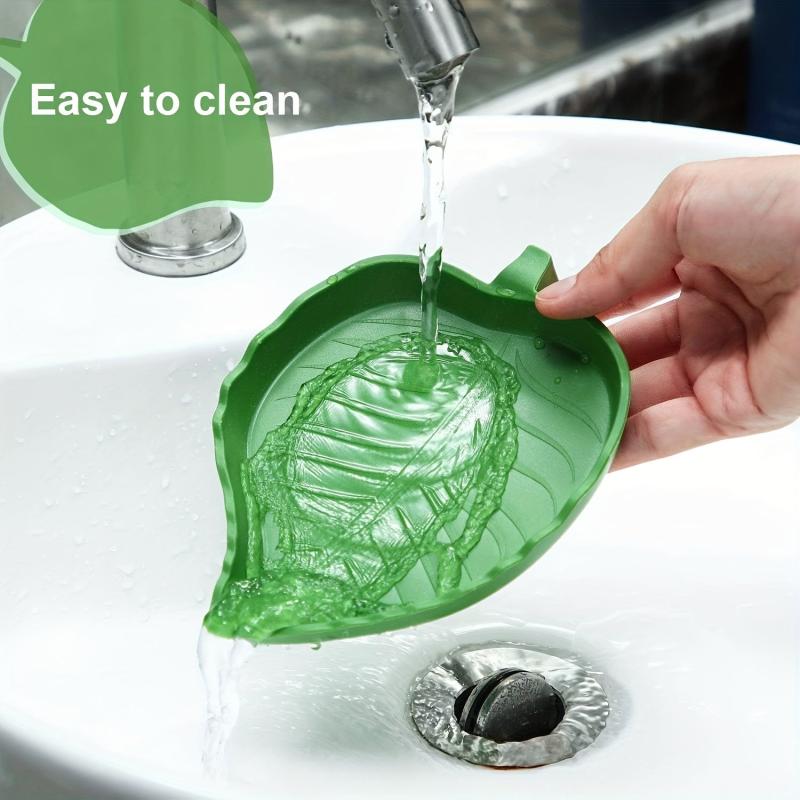 2pcs Leaf Shape Reptile Food Water Bowl Plate Dish for Tortoise Corn Snake Crawl
