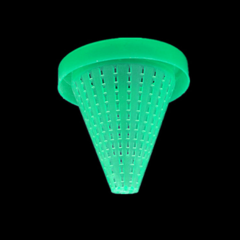 Plastic Cone Shape Aquarium Red Worm Fish Feeder