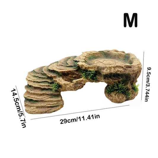 Turtle Basking Platform Resin Dock & Hiding Cave