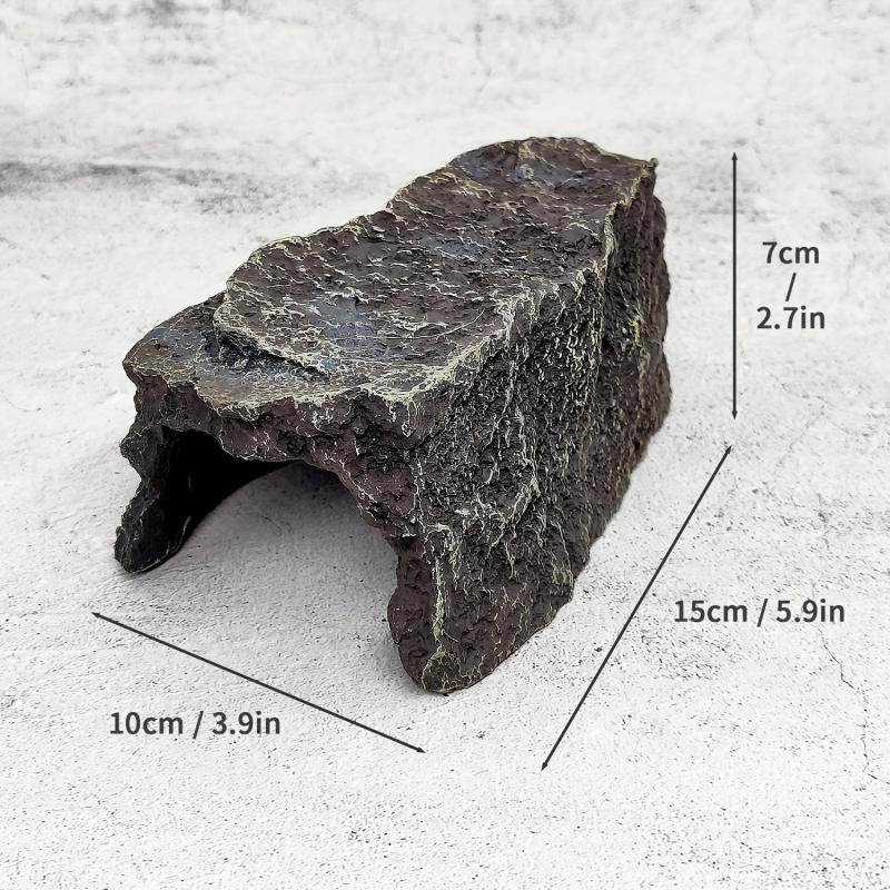 Reptile Pet Rock Cave for Small Animal Hideout