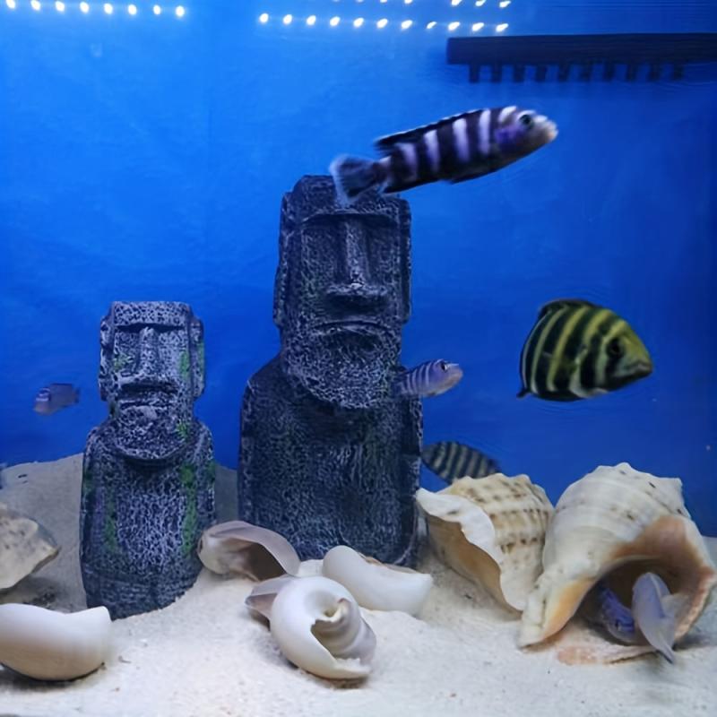 Aquarium Easter Island Pharaoh's Adornment Fish Tank Decoration