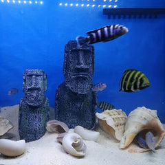 Aquarium Easter Island Pharaoh's Adornment Fish Tank Decoration