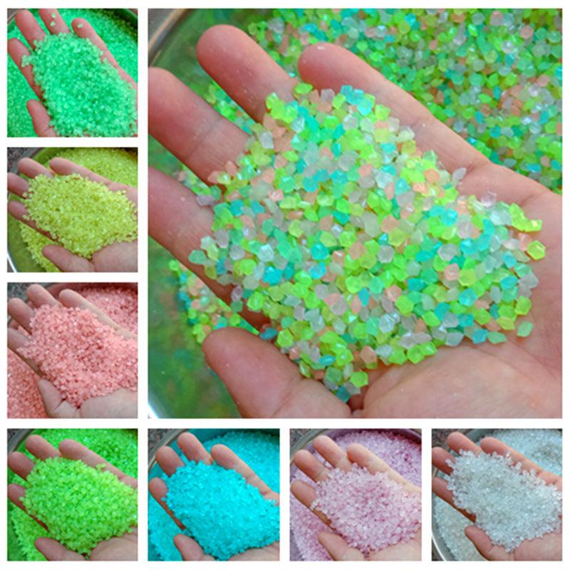 Luminous Sand Aquarium Landscaping Crushed Stone Glow Dark Rocks