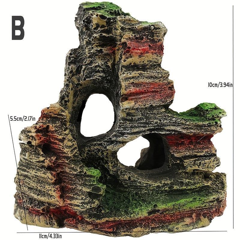 Fish Tank Resin Ornamental Rockery Aquarium Decoration