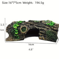 Resin Tree Trunk Cave Ornament Aquarium Hideout