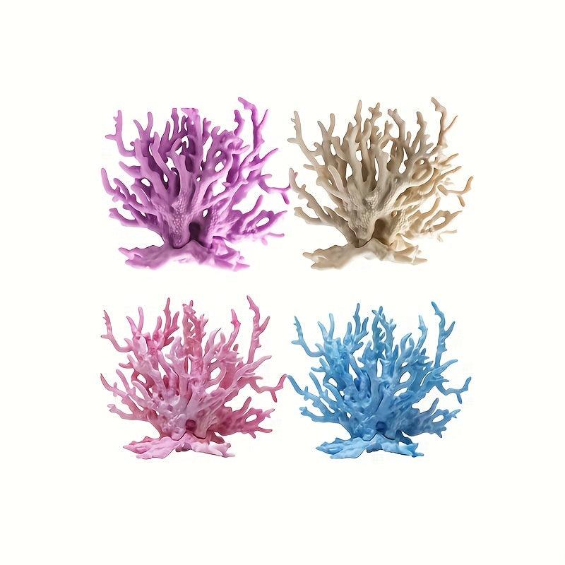 Realistic Artificial Coral Plant Ornament for Fish Tanks