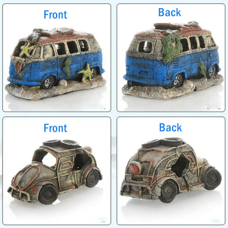 Simulation Car Decoration for Fish Tank Landscaping