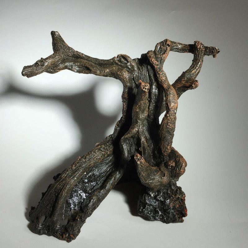 Aquarium Fish Tank Submerged Wood Ornaments Resin Crafts