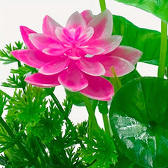 Artificial Lotus Fish Tank Ornament Plastic Plants Decoration