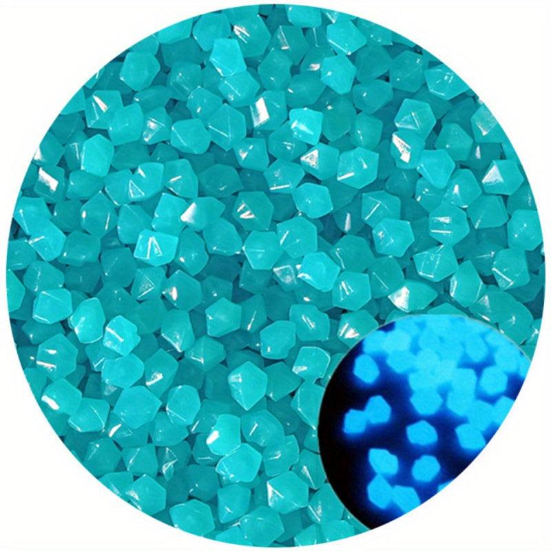 50-100pcs Luminous Aquarium Stones Fish Tank Outdoor Pebbles Decoration