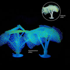 Aquarium Plastic Glowing Coral Ornament Fish Tank Landscaping Decoration